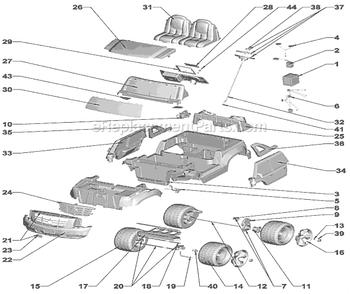 Page A Diagram and Parts List for N1475  Power Wheels Ride-On Cars